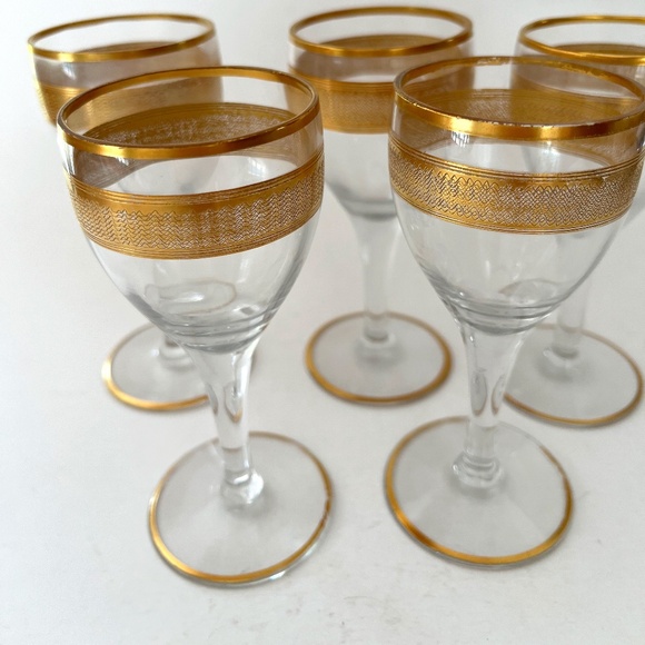 Other - SET OF 5 VINTAGE CORDIAL GLASSES